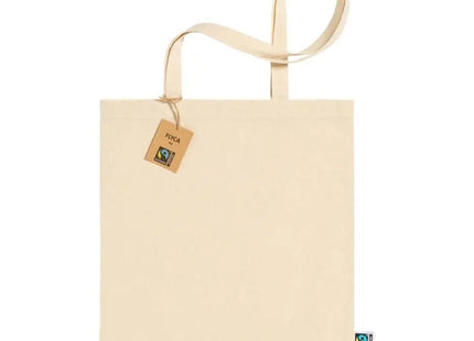 Natürliche Flyca Fairtrade Einkaufstasche – Nachhaltige und stilvolle Tragetasche für bewussten Einkauf TK Gruppe® Grosshandel 