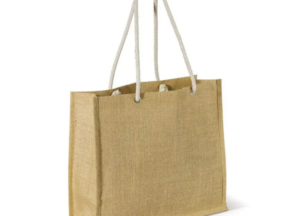 Natürliche Jute Einkaufstasche – Umweltfreundliche und stilvolle Tragetasche für den täglichen Gebrauch TK Gruppe® Grosshandel 