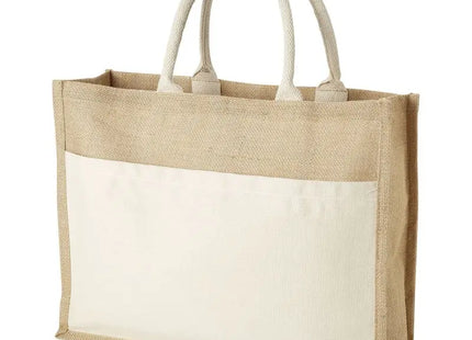 Natürliche Mumbay Jute Tragetasche 18L – Nachhaltig, robust, geräumig, vielseitig TK Gruppe® Grosshandel 