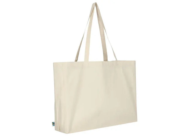 Natürlicher Cotton-Shopper aus Fairtrade-Baumwolle – nachhaltig, umweltfreundlich, vielseitig TK Gruppe® Grosshandel 