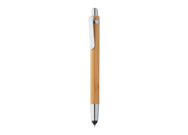 Natürlicher Tashania Schwarzer Kugelschreiber mit Touchpen - Premium Stylus für präzises Schreiben TK Gruppe® Grosshandel 