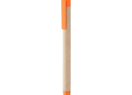 Natürlicher Tempe Touchpen mit Kugelschreiber - Orange - Premium Stylus für präzises Schreiben TK Gruppe® Grosshandel 