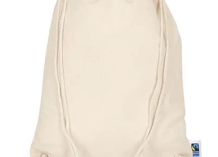 Natürlicher Turnbeutel aus Fairtrade-Baumwolle - Nachhaltig & Umweltfreundlich TK Gruppe® Grosshandel 