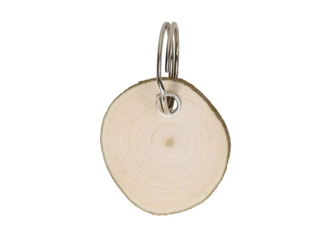 Natürlicher Woody Holzschlüsselanhänger – Öko-Chic & Langlebig TK Gruppe® Grosshandel 