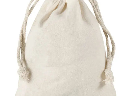 Natürlicher Zuziehbeutel aus Baumwolle, 10 x 14 cm – kompakt, umweltfreundlich, vielseitig TK Gruppe® Grosshandel 