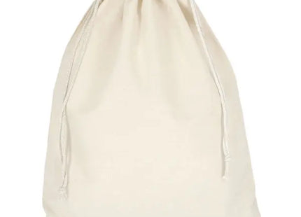 Natürlicher Zuziehbeutel aus Baumwolle, 40 x 50 cm – vielseitig, robust, umweltfreundlich TK Gruppe® Grosshandel 