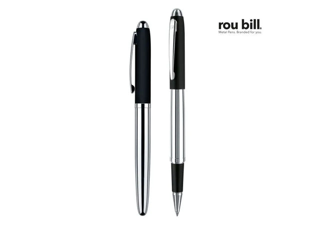 Nautic Rollerball Stift in Tiefschwarz - Eleganter Premiumschreiber TK Gruppe® Grosshandel 