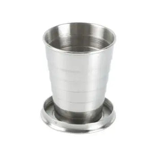 Nautilus Kompakter Teleskopbecher, 70ml, Glänzend Silber TK Gruppe® Grosshandel 