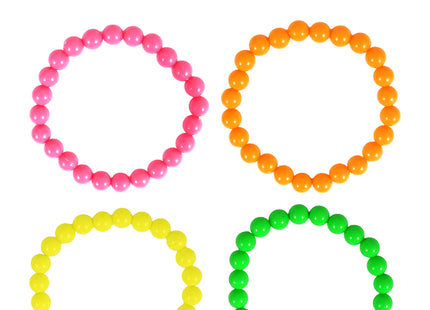 Neon-Armband 20 cm – 4 sortierte Farben, Party- und Event-Zubehör TK Gruppe® Grosshandel 