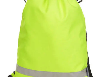 Neon Gelber Zugbeutel REFLEX - Auffälliger Sicherheitsbeutel für Outdoor-Aktivitäten TK Gruppe® Grosshandel 