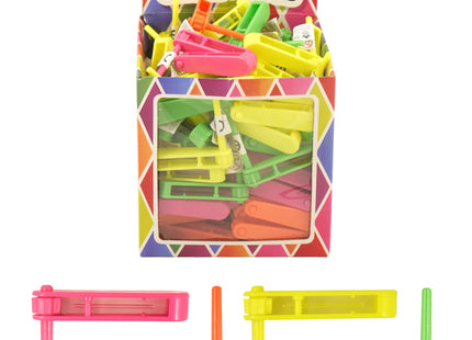 Neon Rassel - 6,5 cm, 4 verschiedene Farben TK Gruppe® Grosshandel 