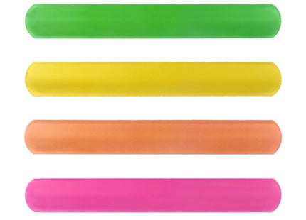 Neon Snap Armbander, 22x3 cm, 6 verschiedene Farben - Leuchtendes Armbander für Partys und Events TK Gruppe® Grosshandel 