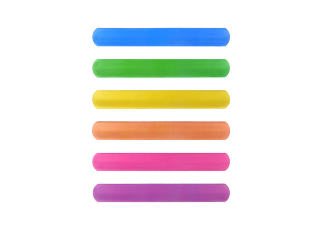 Neon Snap Armbander, 22x3 cm, 6 verschiedene Farben - Leuchtendes Armbander für Partys und Events TK Gruppe® Grosshandel 
