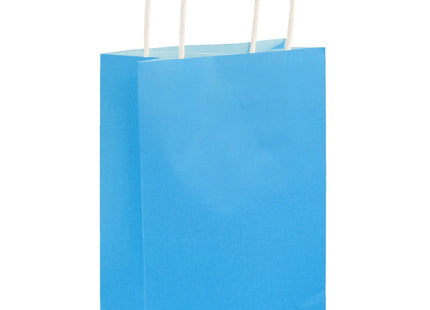 Neonblaue Tasche mit Griffen, 14x21x7 cm - Styrische Tragetasche für Alltag & Events TK Gruppe® Grosshandel 