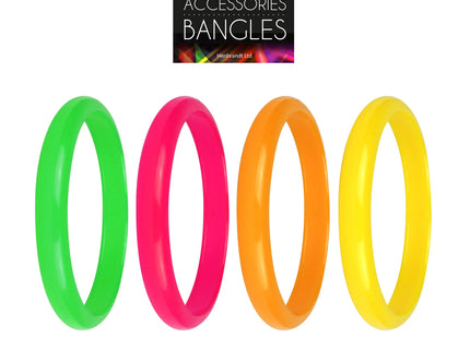 Neonfarbene Armbander 15cm, 4 leuchtende Farben – Partyzubehör & Accessoires TK Gruppe® Grosshandel 