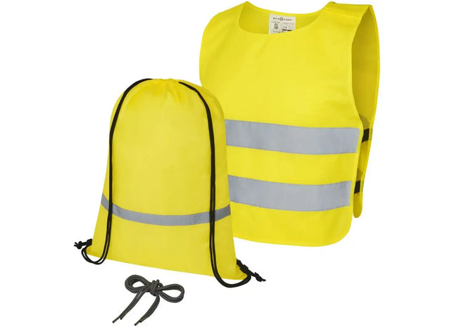 Neongelbes Sicherheits- und Sichtbarkeitsset RFX™ Ingeborg: Ideal für Kinder von 7-12 Jahren TK Gruppe® Grosshandel 