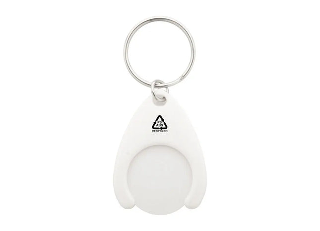Neppy RABS-Keychain mit Warenkorbchip - Weiß - Praktischer Einkaufsbegleiter TK Gruppe® Grosshandel 