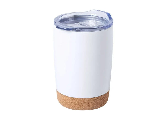 Nerux Thermobecher 380 ml in Weiß-Natur – Elegant für unterwegs TK Gruppe® Grosshandel 
