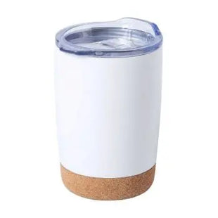 Nerux Thermobecher, 380ml, Zweifarbig Weiß-Natur TK Gruppe® Grosshandel 