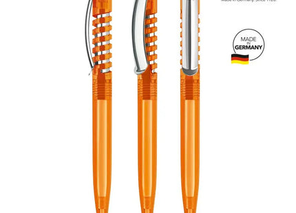 Neuer Spring Clear MC Druckkugelschreiber in Orange: Lebendig & Praktisch TK Gruppe® Grosshandel 
