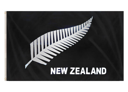 Neuseeland-Flagge, Silberner Farn, 5Ft X 3Ft - Große Outdoor-Flagge TK Gruppe® Grosshandel 