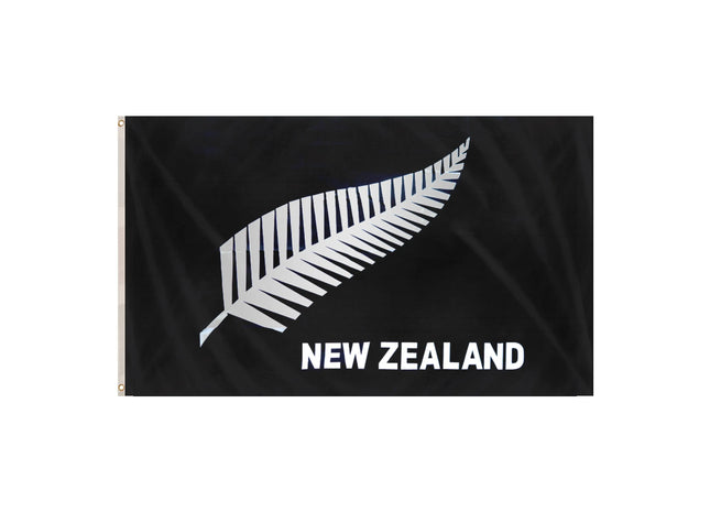 Neuseeland-Flagge, Silberner Farn, 5Ft X 3Ft - Große Outdoor-Flagge TK Gruppe® Grosshandel 