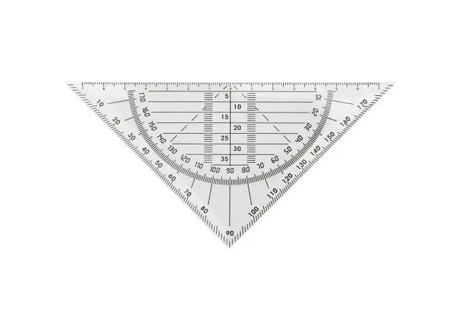 Neutrales Kunststoff-Geodreieck Jaden – Präzises Zeichengerät für vielseitigen Einsatz TK Gruppe® Grosshandel 