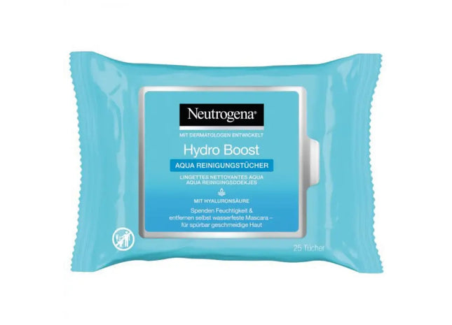 Neutrogena Hydro Boost Feuchte Reinigungstücher, 25 Stück – Sanfte Pflege TK Gruppe® Grosshandel 