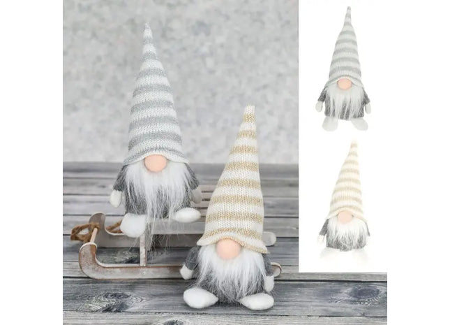 Niedliche Wichtel – 2er Set, Dekorative Figuren, ca. 17cm Höhe, Perfekte Wohndekoration TK Gruppe® Grosshandel 