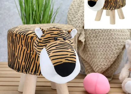 Niedlicher Tiger-Hocker, Kinder-Sitzmöbel, ca. 30cm hoch – Spaßige und funktionale Kindereinrichtung TK Gruppe® Grosshandel 