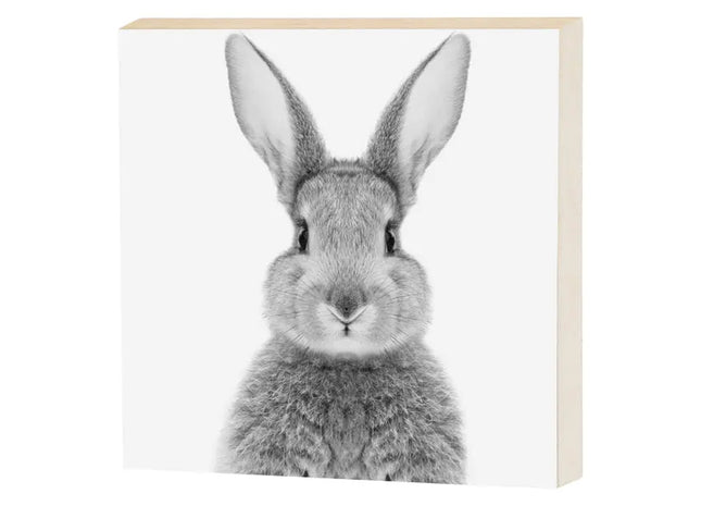 Niedliches Hasenbild zum Aufstellen, 15x15 cm - Entzückender Dekorationsartikel TK Gruppe® Grosshandel 