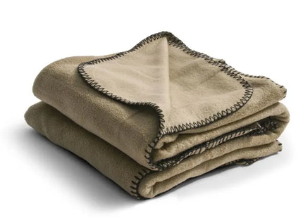 Nightingale Fleecedecke 130x170 cm - Bequeme beige Decke für alle Jahreszeiten TK Gruppe® Grosshandel 