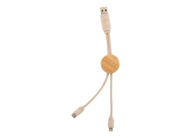 Nihon USB-Ladekabel - Naturfarben TK Gruppe® Grosshandel 
