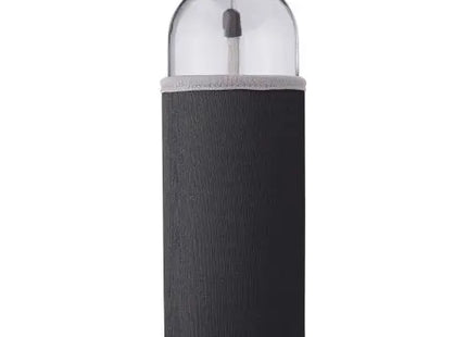Nika Glasflasche mit Schwarzer Neoprenhülle - Schick & Schützend, 500 ml TK Gruppe® Grosshandel 