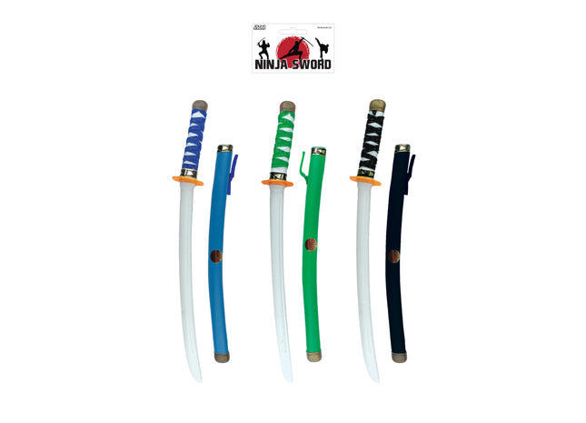 Ninja Schwert 55 cm, 3 Farben - Robustes Spielzeugschwert für Kinder TK Gruppe® Grosshandel 