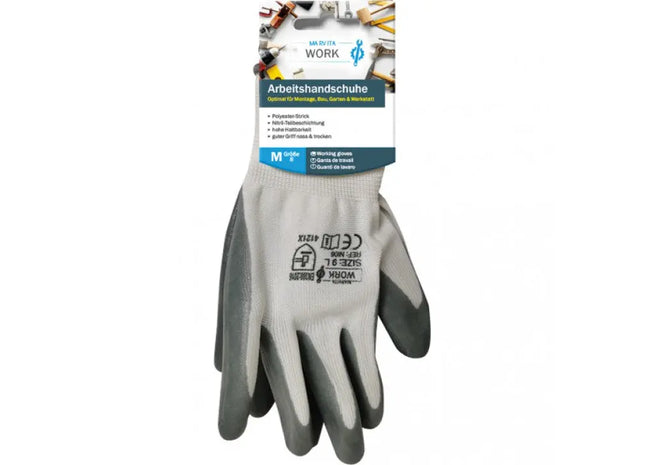 Robuste Arbeits-Handschuhe aus Polyester/Nitril, Größen M-XL - Schutzhandschuhe für jede Arbeit TK Gruppe® Grosshandel 