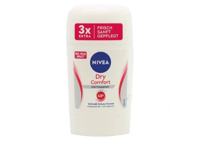 Nivea Dry Comfort Deo-Stick, 50ml – Weiß, Langanhaltender Schutz & Komfort TK Gruppe® Grosshandel 