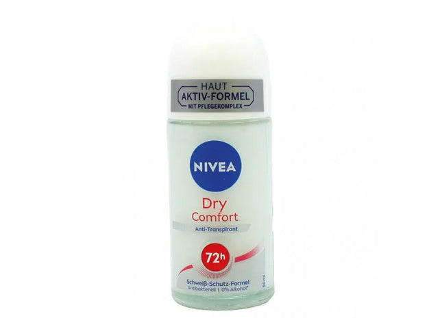 Nivea Dry Comfort Roll-On Deodorant, 50ml, White, Long-Lasting Anti-Perspirant TK Gruppe® Grosshandel 