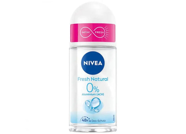 Nivea Fresh Natural Deoroller 50ml - Sanfter Deoschutz mit Natürlichem Duft TK Gruppe® Grosshandel 