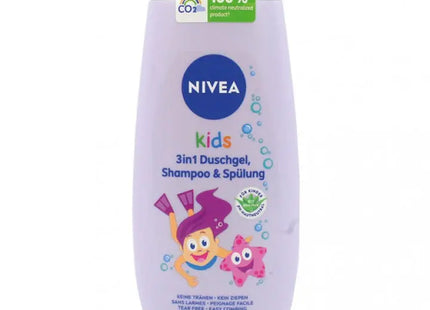 Nivea Kids 3in1 Beeren-Zauber Duschgel, Shampoo & Spülung 250ml - Sanfte Kinderpflege TK Gruppe® Grosshandel 