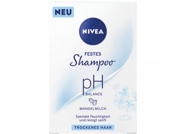 Nivea Mandelmilch pH-Ausgleich Festshampoo 75g - Sanfte Reinigung für Haare, ausgewogene Kopfhaut TK Gruppe® Grosshandel 