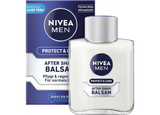 Nivea Men 100ml After Shave Balsam Protect & Care - Beruhigende Hautpflege nach der Rasur TK Gruppe® Grosshandel 
