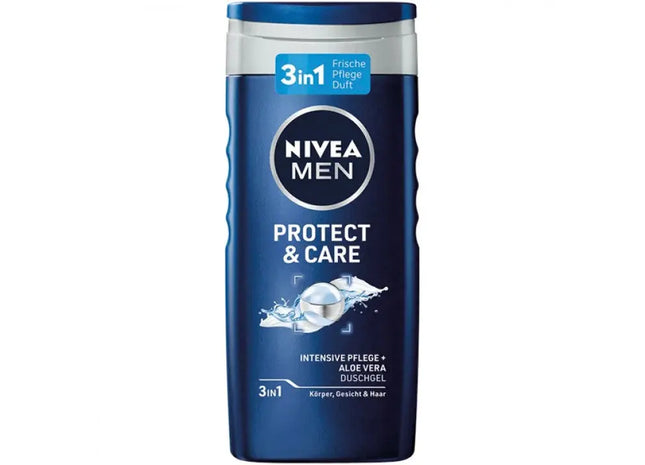 Nivea Men 250ml Duschgel Schützen & Pflegen - Feuchtigkeitsspendende Körperpflege für Männer TK Gruppe® Grosshandel 