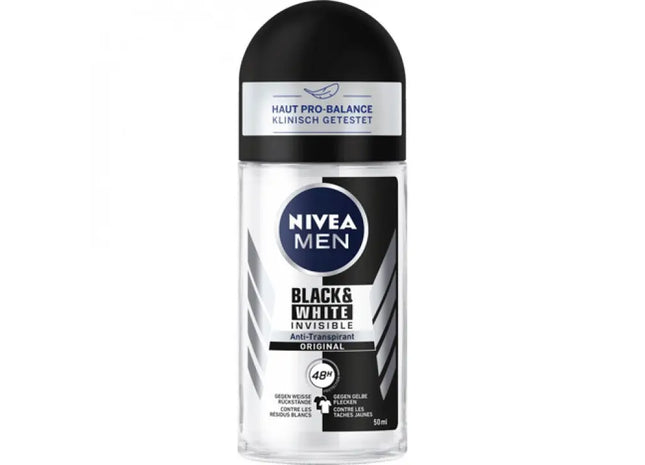 Nivea Men Black&White Power Roll-On Deo, 50ml: Schutz für Kleidung TK Gruppe® Grosshandel 
