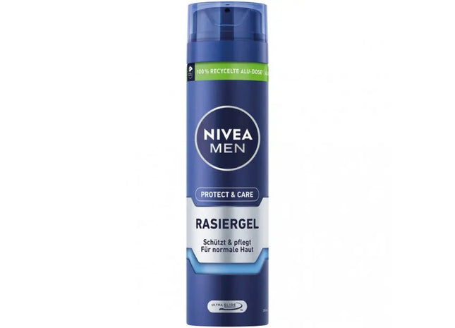 Nivea Mild Shaving Gel, 200ml, Soft Skin Protection for Sensitive Faces TK Gruppe® Grosshandel 