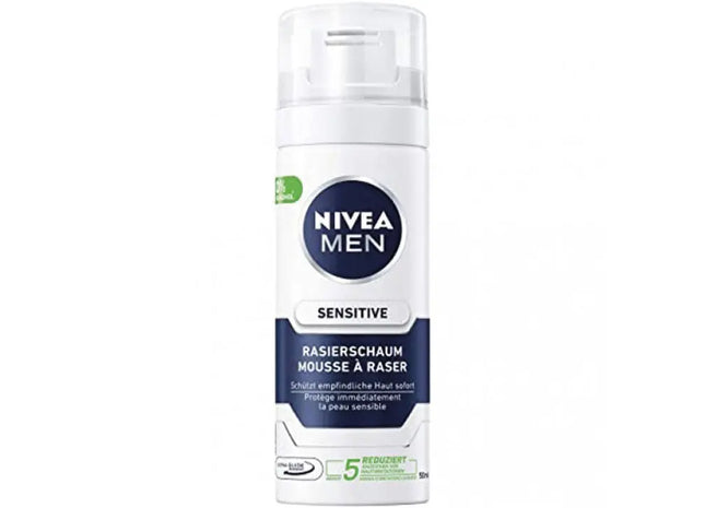 Nivea Sensitiv Rasierschaum, 50ml - Sanfter Schutz für empfindliche Haut TK Gruppe® Grosshandel 