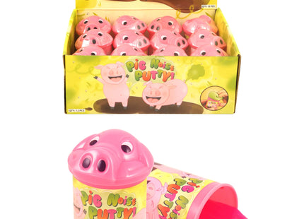 Noise Putty „Schwein“ 80 g – Quetschspielzeug 8 cm x 5,5 cm, lustiger Geräuscherzeuger für Kinder TK Gruppe® Grosshandel 