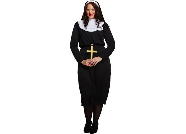 Nonnenkostüm in Übergröße für Damen – Erwachsenenverkleidung TK Gruppe® Grosshandel 