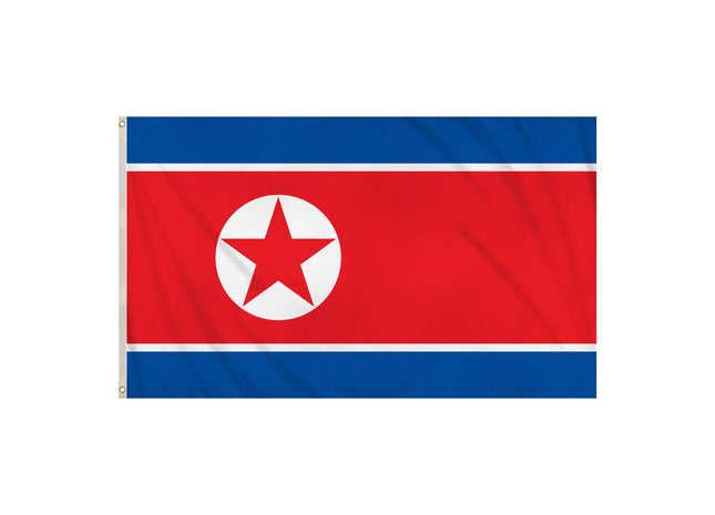 Nordkorea-Flagge 5 Fuß x 3 Fuß – große Nationalflagge, langlebig für den Außenbereich TK Gruppe® Grosshandel 