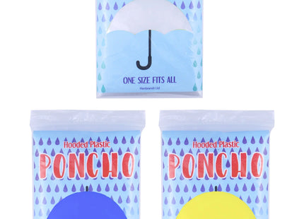 Notfall-Poncho aus Kunststoff, 3 sortierte Farben - Wasserfest & Leicht TK Gruppe® Grosshandel 